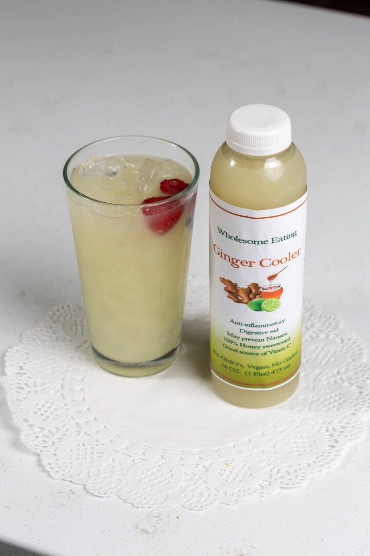 Fresh Organic Ginger Root Lime Juice